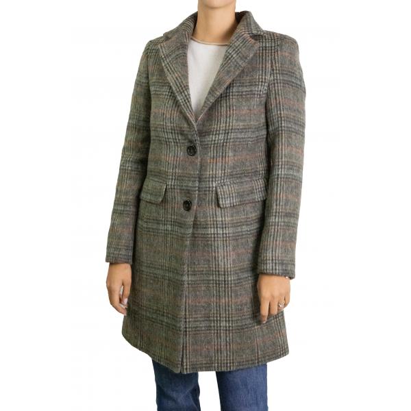 Cappotto principe di galles in lana